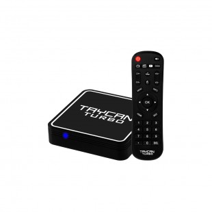 BOX FTA AUDISAT TAYCAN TURBO IPTV PRETO WIFI/ANDROID10