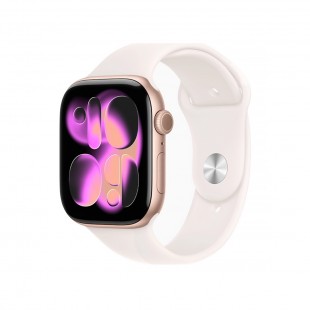 RELOGIO APPLE WATCH S11 46MM ROSE GOLD MEV64LW/A GPS S/M