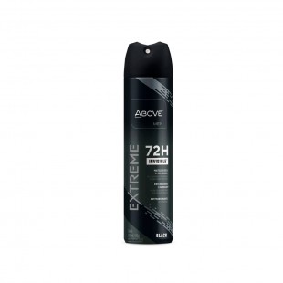 DESODORANTE ABOVE AEROSOL EXTREME BLACK INVISIBLE MEN 72H 150ML 
