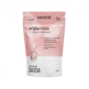 ARGILA ROSA EM PO FACIAL LABOTRAT COLAGEN HIDROLISAD DIA A DIA 100G*
