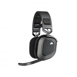FONE COM MICROFONE CORSAIR HS80 RGB WIRELESS PRETO	