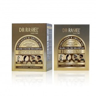 SHAMPOO DR RASHEL COLLAGEN & ARGAN IOL HAIR COLOR BROWN 25ML