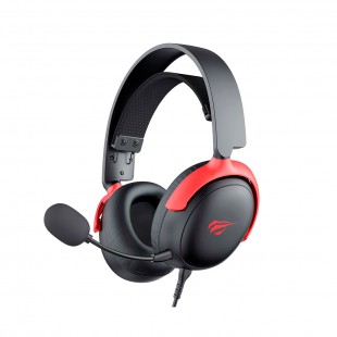 FONE COM MICROFONE HAVIT GAMINOTE FUXI-H5D 3.5MM PRETO VERMELHO 