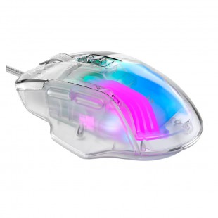 MOUSE USB GAMER HAVIT MS1011SE USB/7BOTAO/7200DPI BRANCO TRANSPARENTE