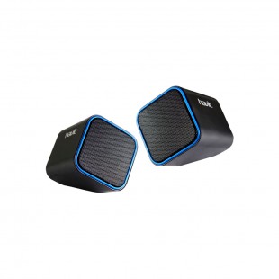 SPEAKER HAVIT SK473 PRETO AZUL 2.0 USB 