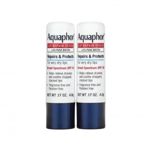 PROTETOR LABIAL AQUAPHOR LIP REPAIR SPF30 2X4 8G