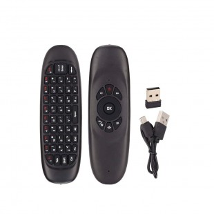 CONTROLE UNIVERSAL AIR MOUSE KEEN 2.4G/WIFI/TECLADO RGB