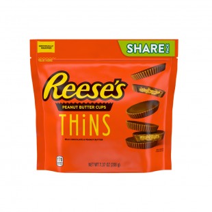 CHOCOLATE REESE'S PEANUT BUTTER CUPS THINS 208G