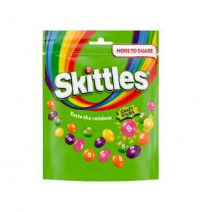 BALA SKITTLES CRAZY SOURS 318G 
