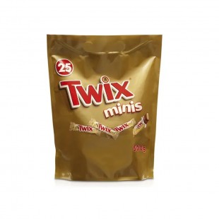 CHOCOLATE TWIX MINIS 500G X25