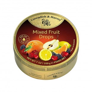 BALA DE FRUTAS CAVENDISH & HARVEY ALL FRUIT DROPS LATA 200G