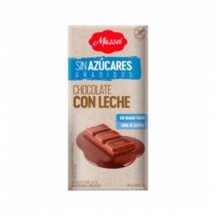 CHOCOLATE MAZZEI LEITE SEM AÇUCAR 75G BARRA