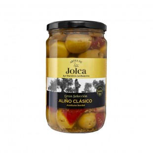 AZEITONAS JOLCA ALINHO CLASICO VERDES SEM CARO€O 680G 