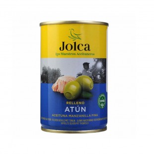 AZEITONAS JOLCA RECHEADOS DE ATUM VERDES 300G LATA